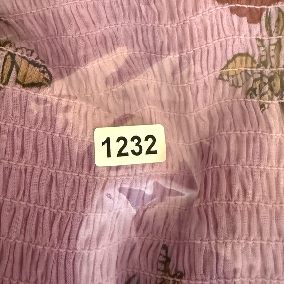 NWT Alix of Bohemia Cabana Ruby Rosette Dress Smocked Cotton Mini Dress Large - Picture 12 of 12